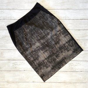 Eileen Fisher Pewter Ponté Pencil Skirt / XXS